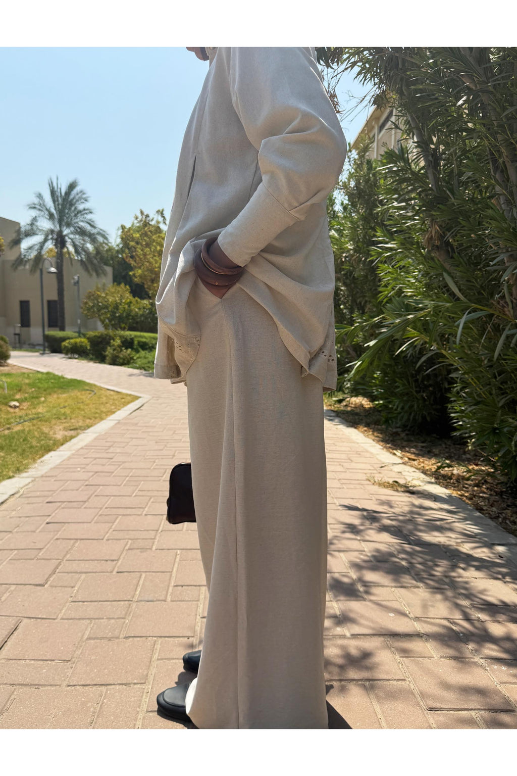 Elara Linen Set | Women's Modest Linen Wear in Kuwait