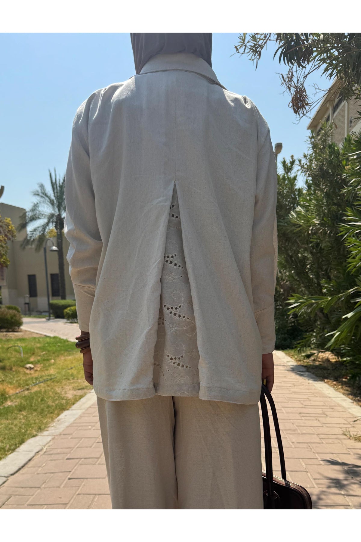 Elara Linen Set | Women's Modest Linen Wear in Kuwait