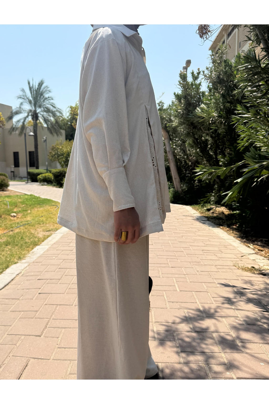 Elara Linen Set | Women's Modest Linen Wear in Kuwait