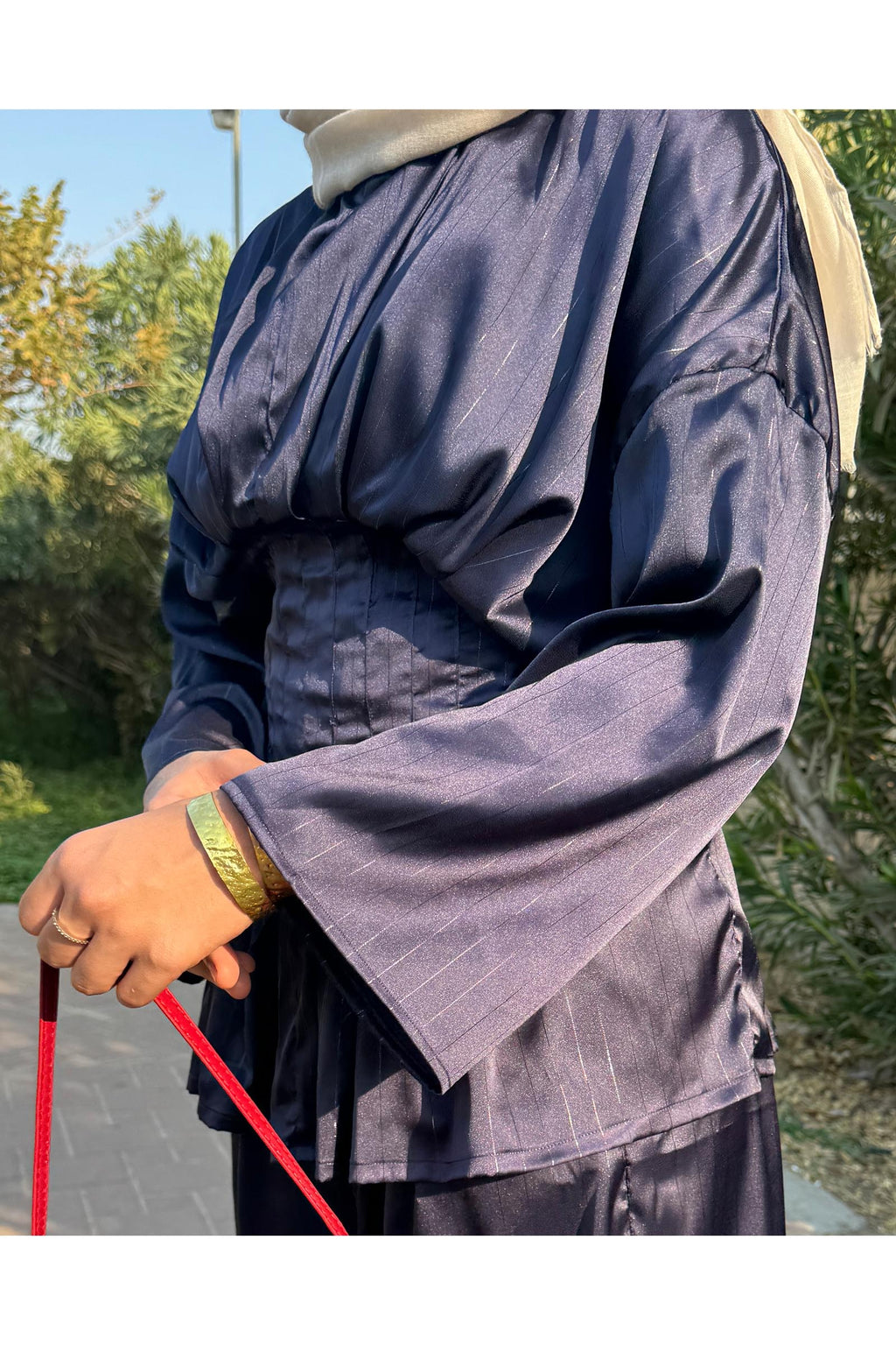 Selene Set – Navy Modest Co-Ord Set | Everyday Women's Wear in Kuwait