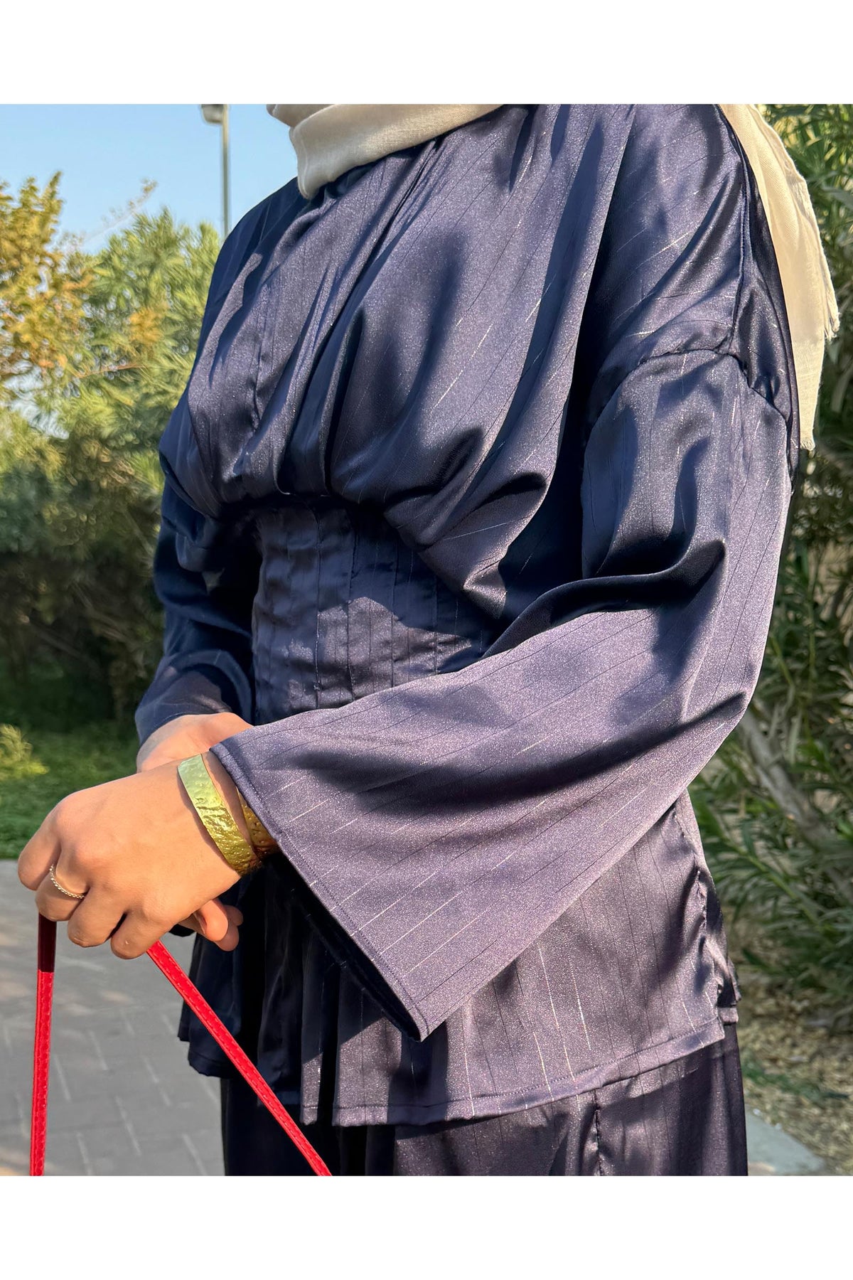 Selene Set – Navy Modest Co-Ord Set | Everyday Women's Wear in Kuwait