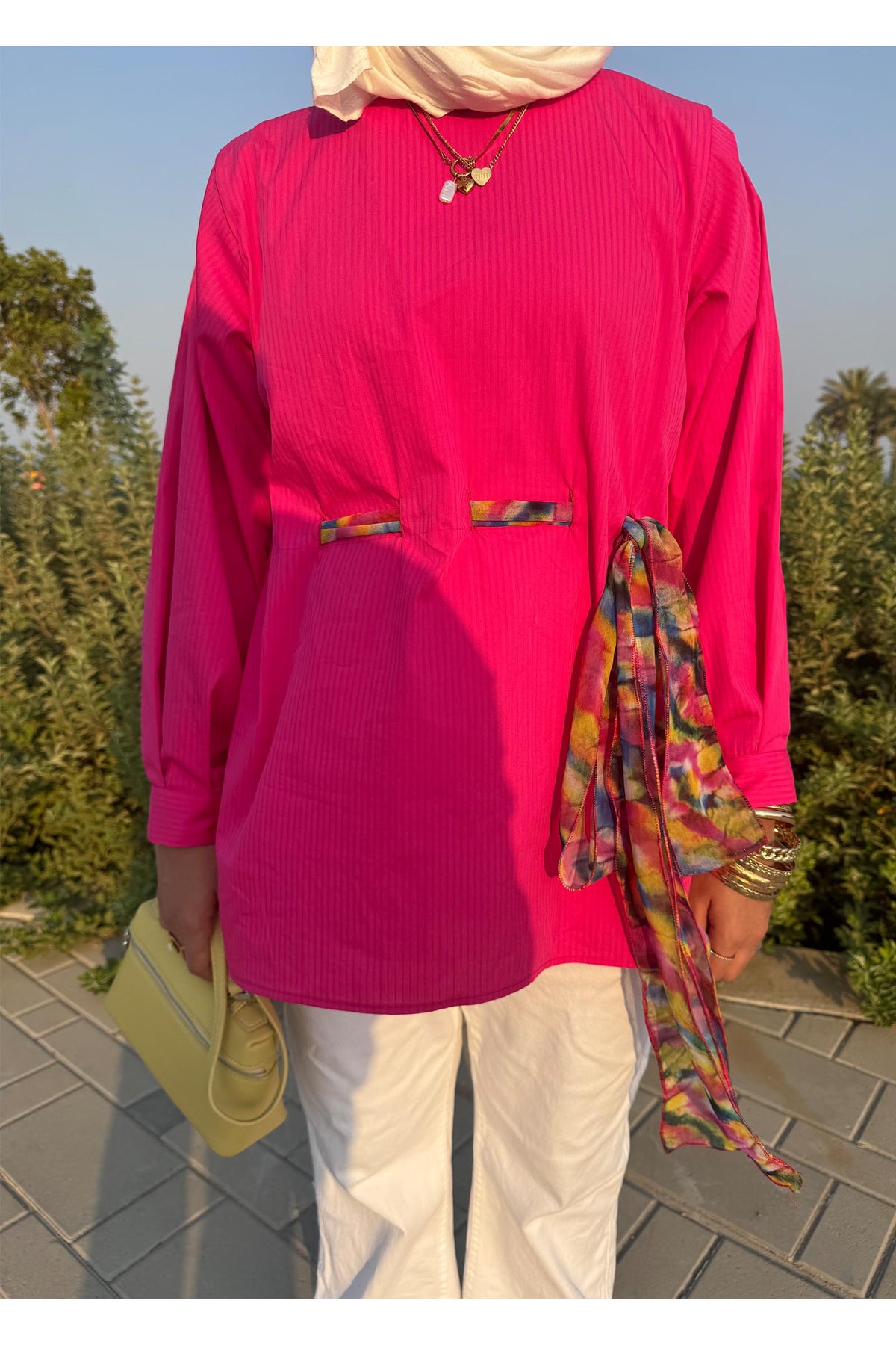 Raya – Pink Modest Top | Everyday Women's Wear